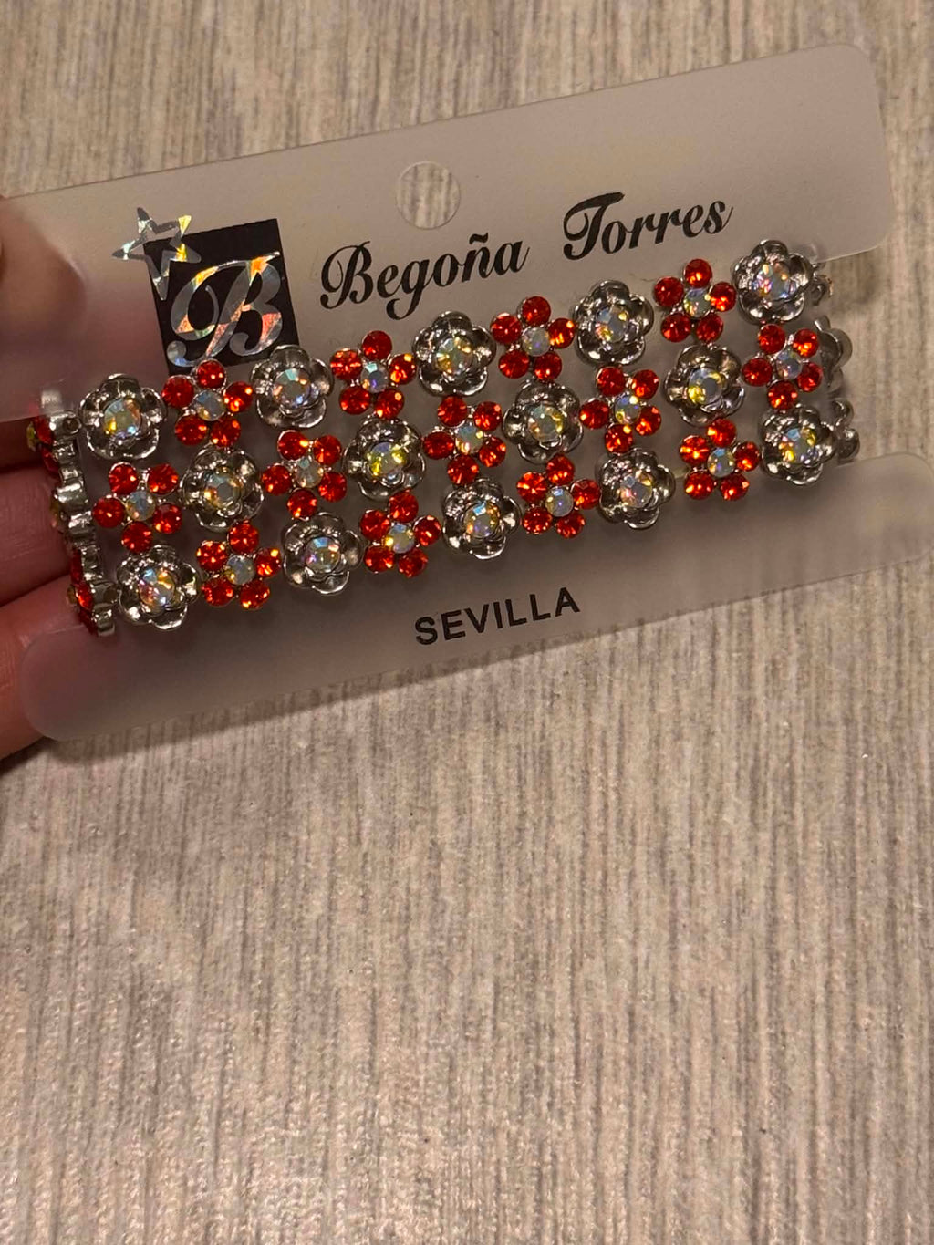 Red Crystal Statement Bracelet, Vintage Floral Rhinestone Cuff, Sparkly Silver Tone Jewelry, Evening Bracelet, Gift for Her