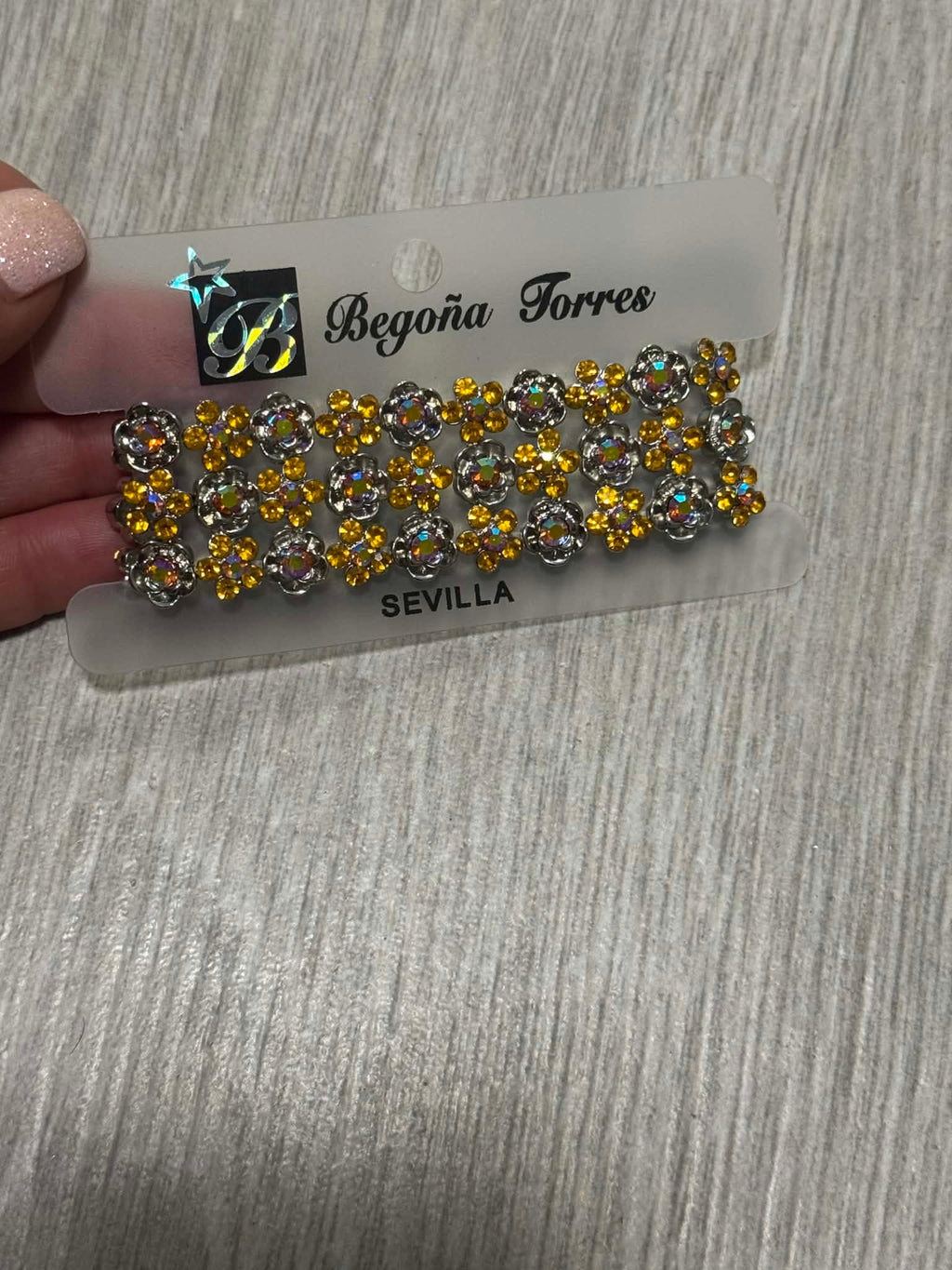 Retro Amber Crystal Flower Bracelet – Vintage Silver Tone Rhinestone Bracelet – Bridal, Party & Evening Jewelry